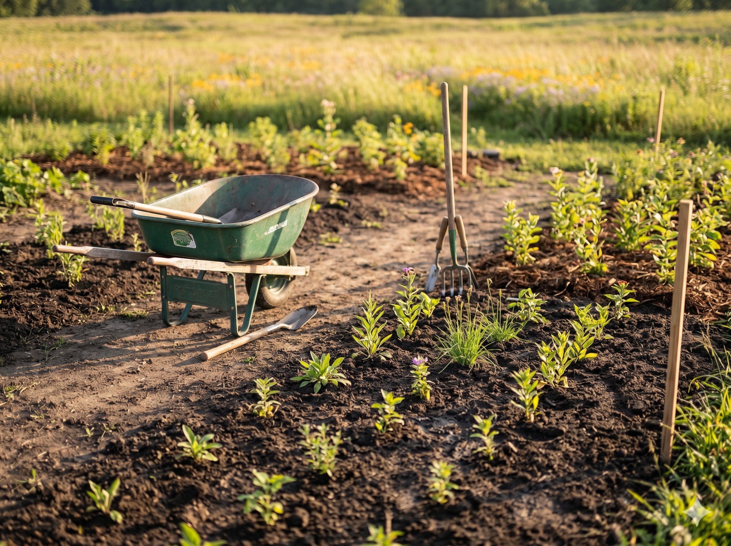 A native garden and restoration project in progress